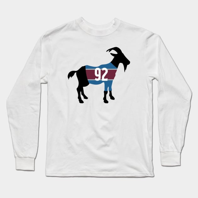 Gabriel Landeskog GOAT Long Sleeve T-Shirt by cwijeta